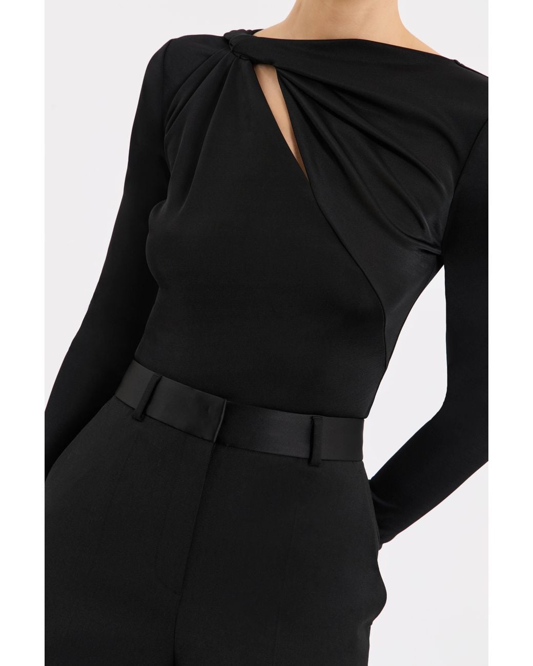 Rebecca Vallance Black Jazzlyn Long Sleeve Top