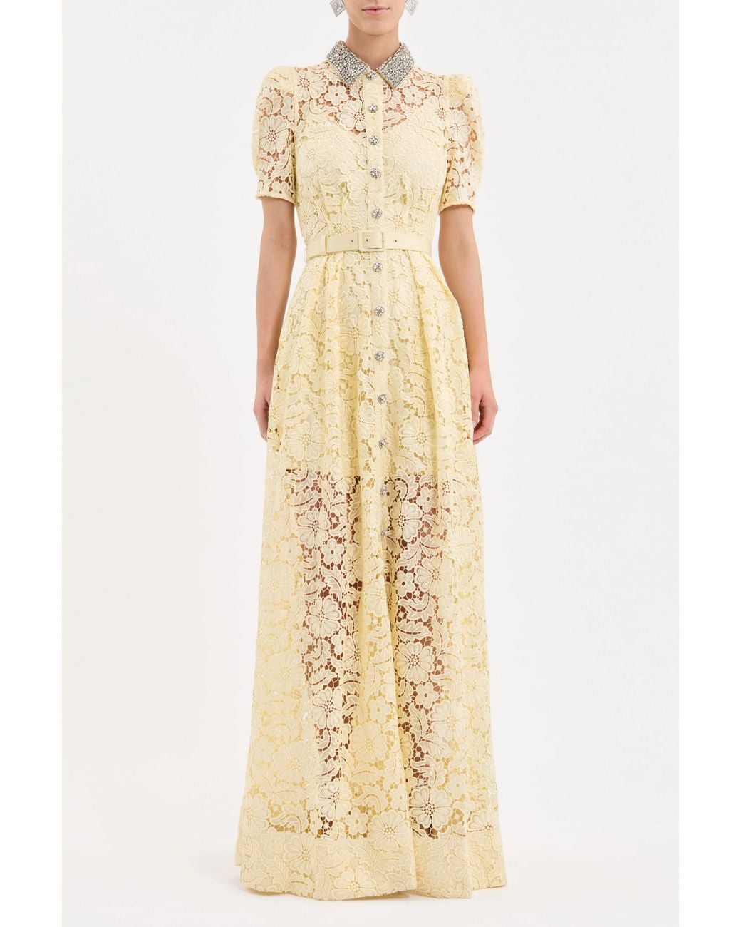 Rebecca Vallance White Citrine Maxi Dress
