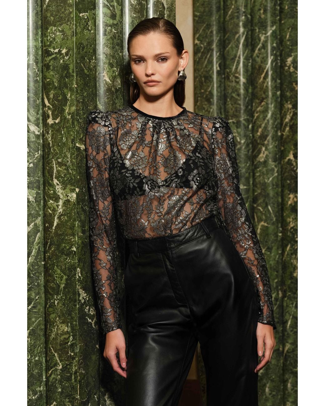 Rebecca Vallance Black Francaise Top