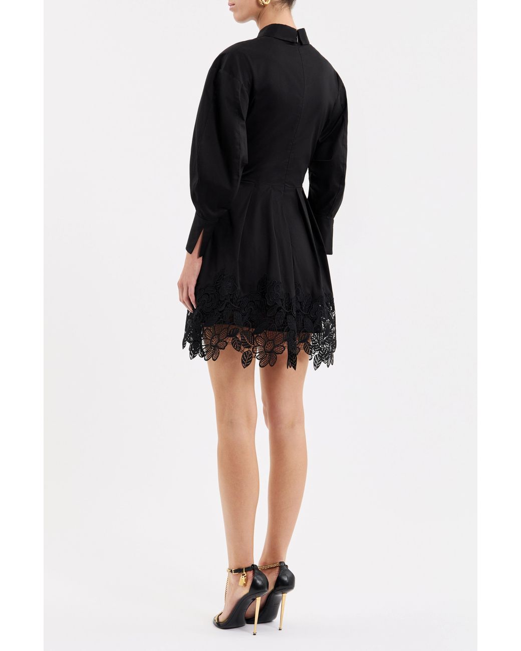 Rebecca Vallance Black Claribelle Long Sleeve Mini Dress