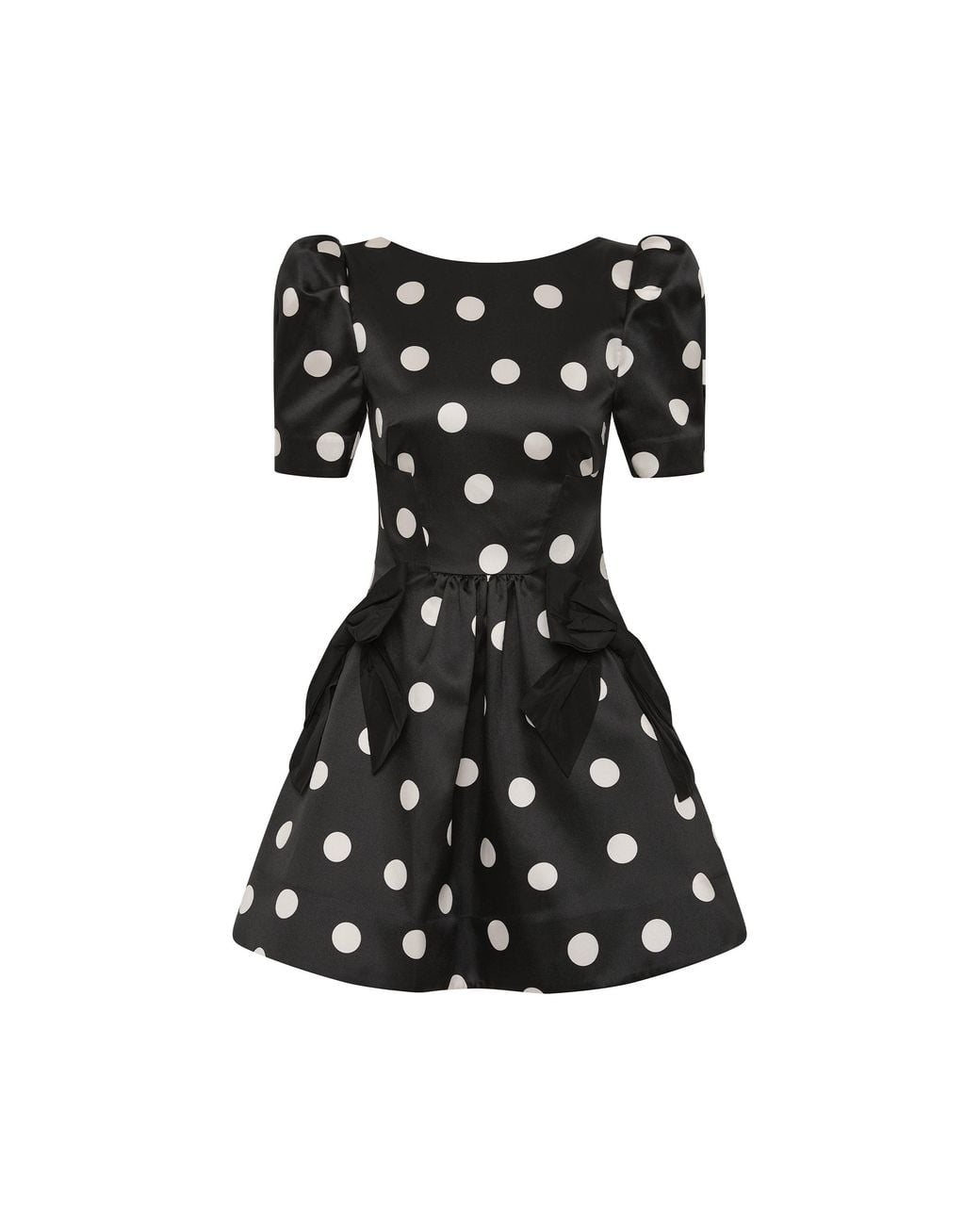 Rebecca Vallance Black Bacio Short Sleeve Mini Dress