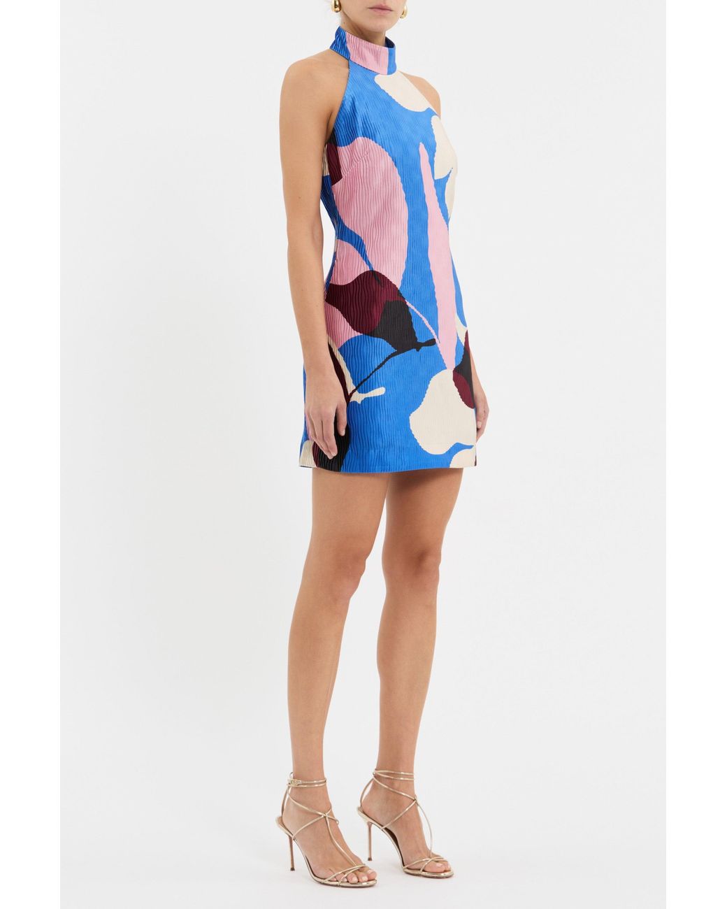 Rebecca Vallance Blue Mika Mini Dress