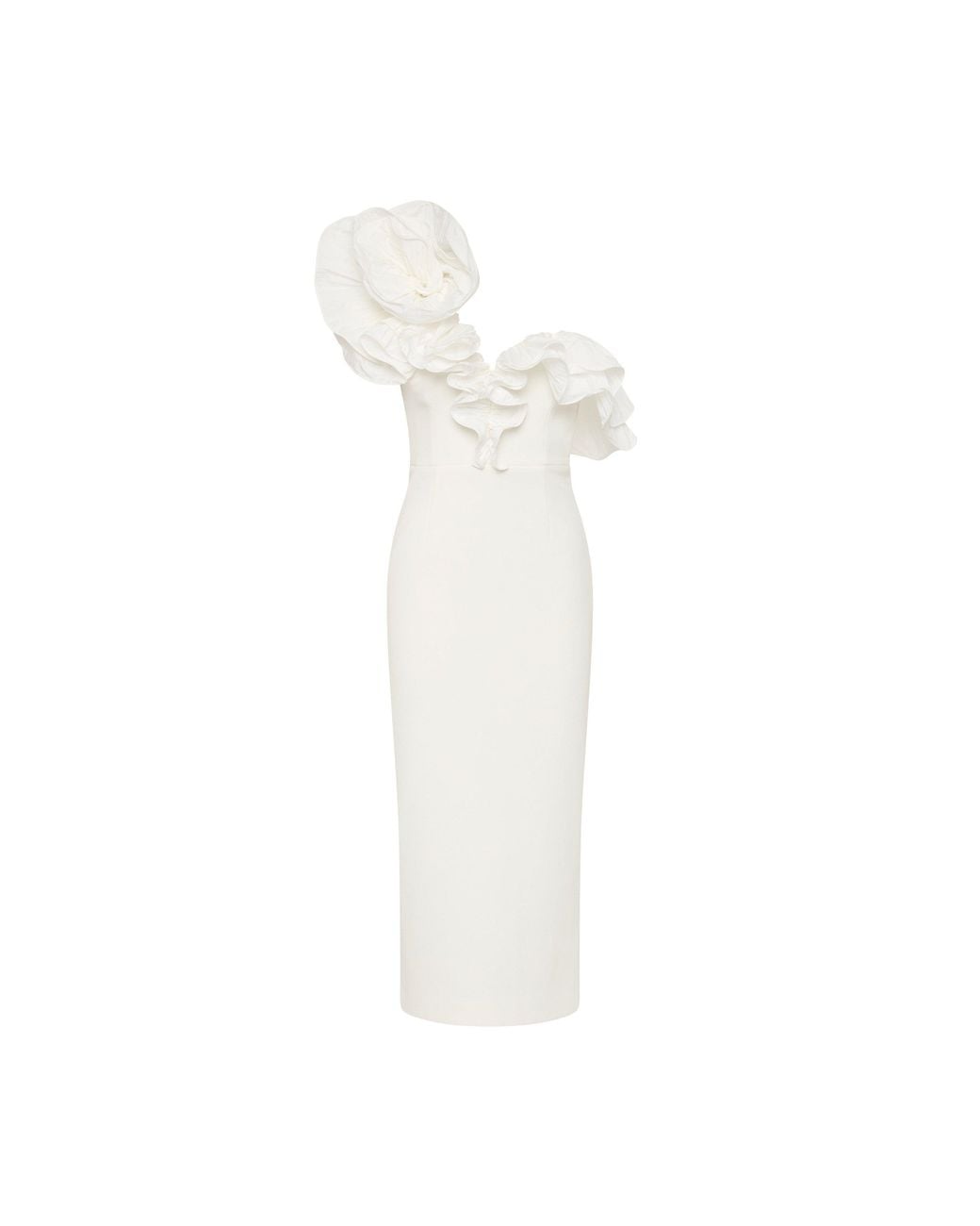 Rebecca Vallance White Ozias Midi Dress
