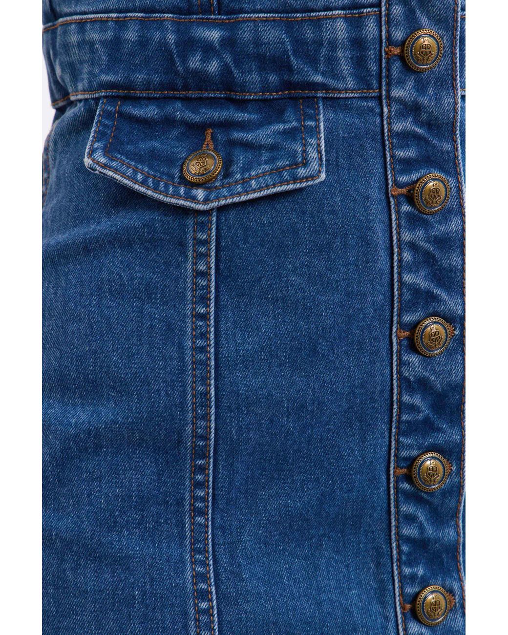 Rebecca Vallance Blue Aviator Mini Dress