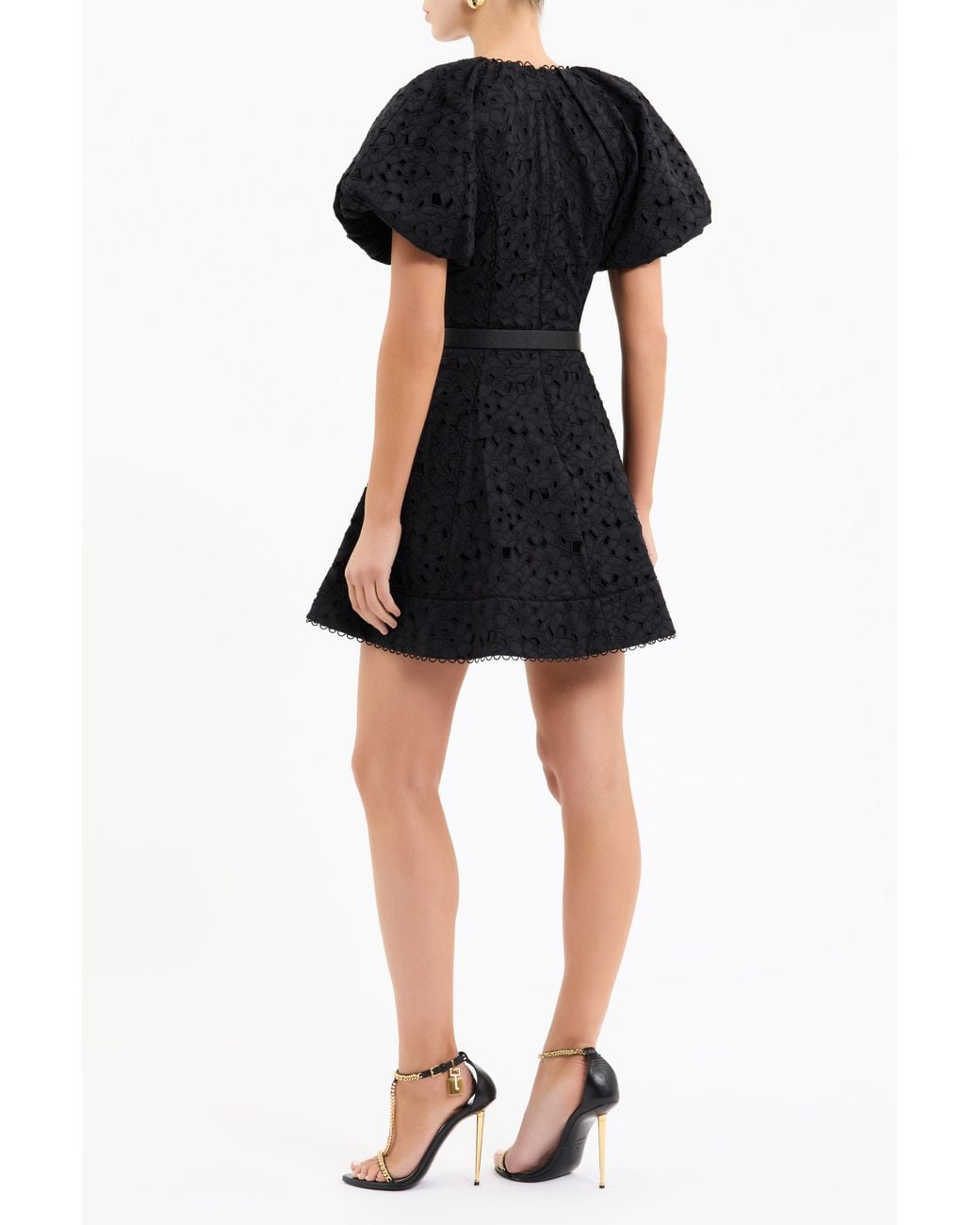 Rebecca Vallance Black Wilda Mini Dress
