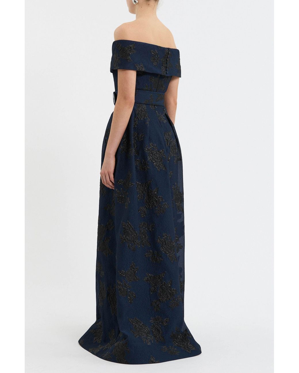 Rebecca Vallance Blue Afina Maxi Dress