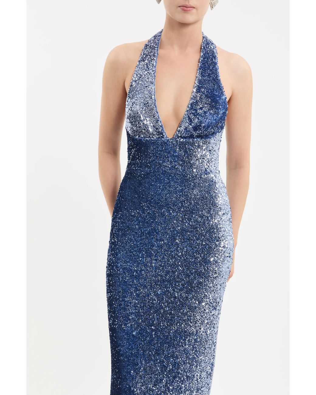Rebecca Vallance Blue Cambridge Column Gown