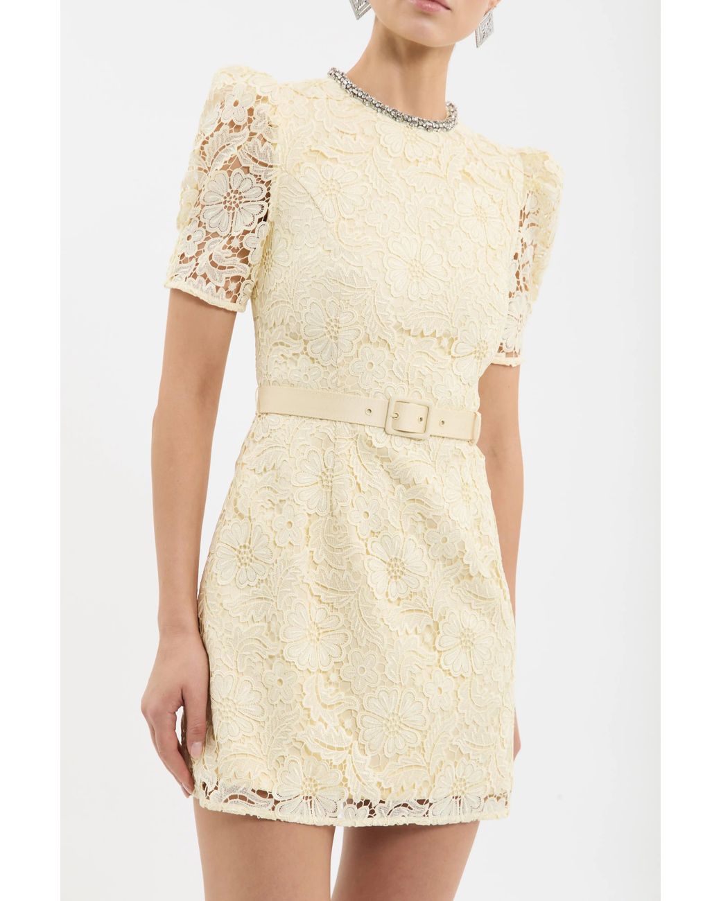 Rebecca Vallance Yellow Citrine Mini Dress