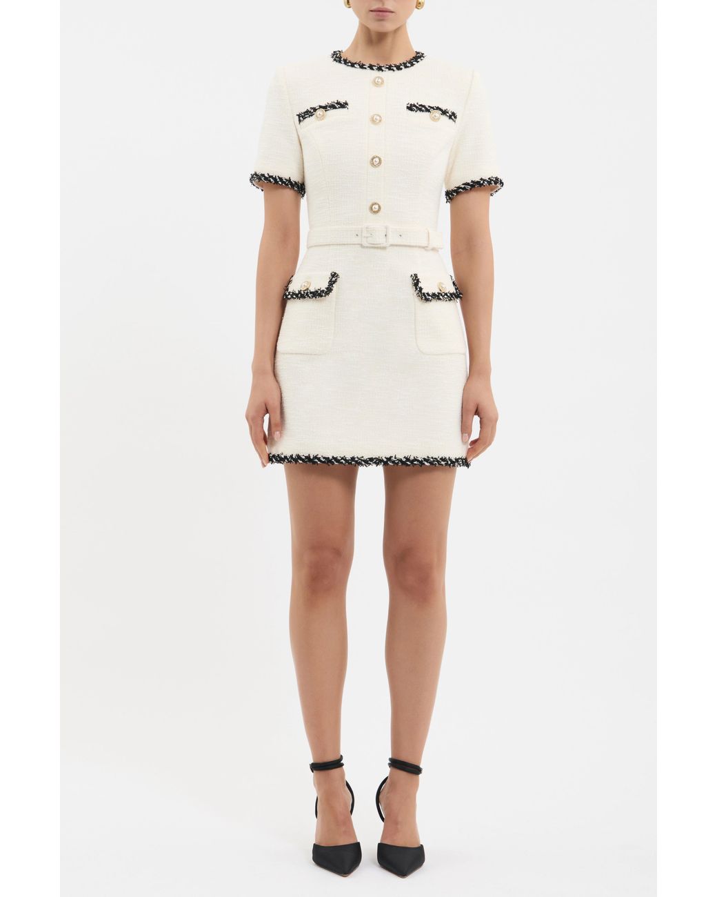 Rebecca Vallance White Jacquie Mini Dress