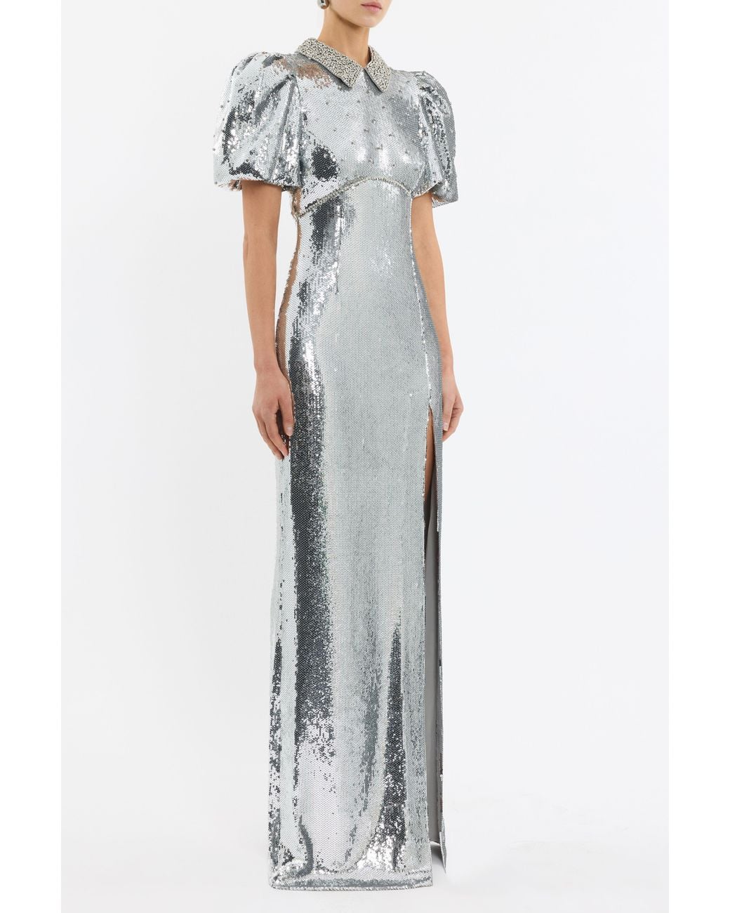 Rebecca Vallance White Olympia Short Sleeve Gown