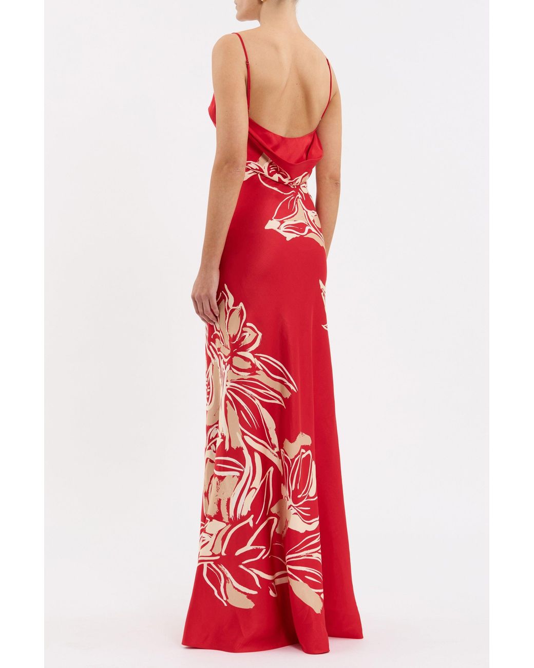 Rebecca Vallance Red Tallara Maxi Dress