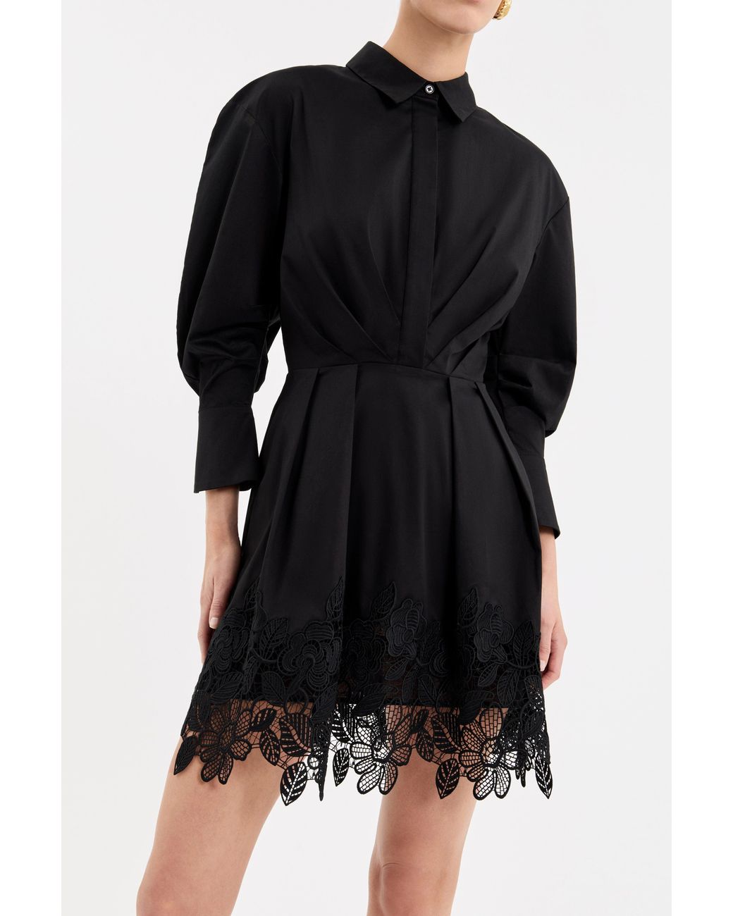 Rebecca Vallance Black Claribelle Long Sleeve Mini Dress