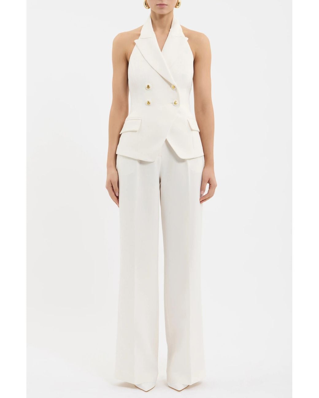 Rebecca Vallance White Odilia Vest Top
