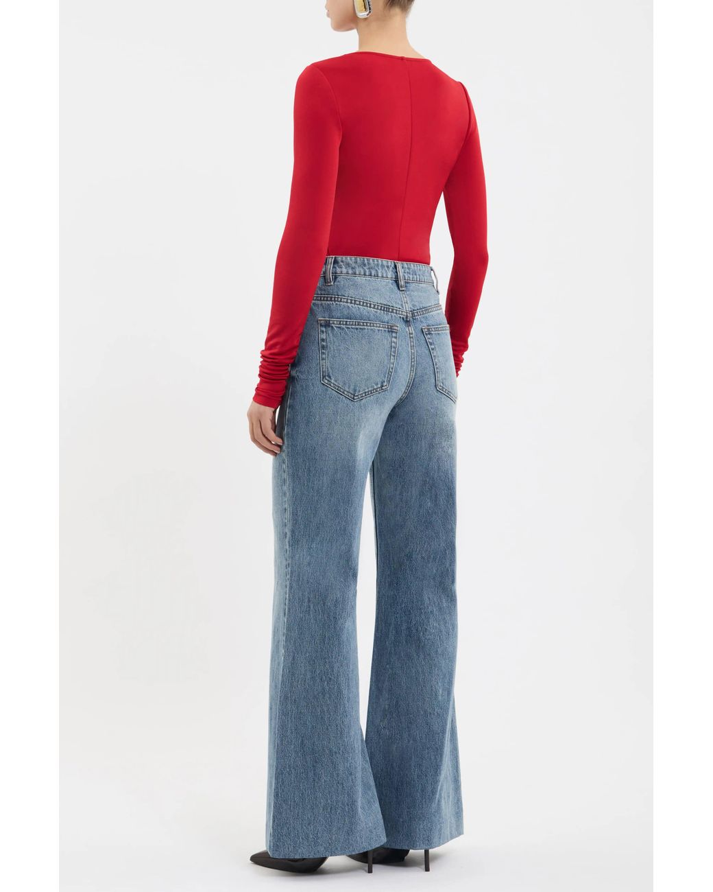 Rebecca Vallance Red Jazzlyn Long Sleeve Top