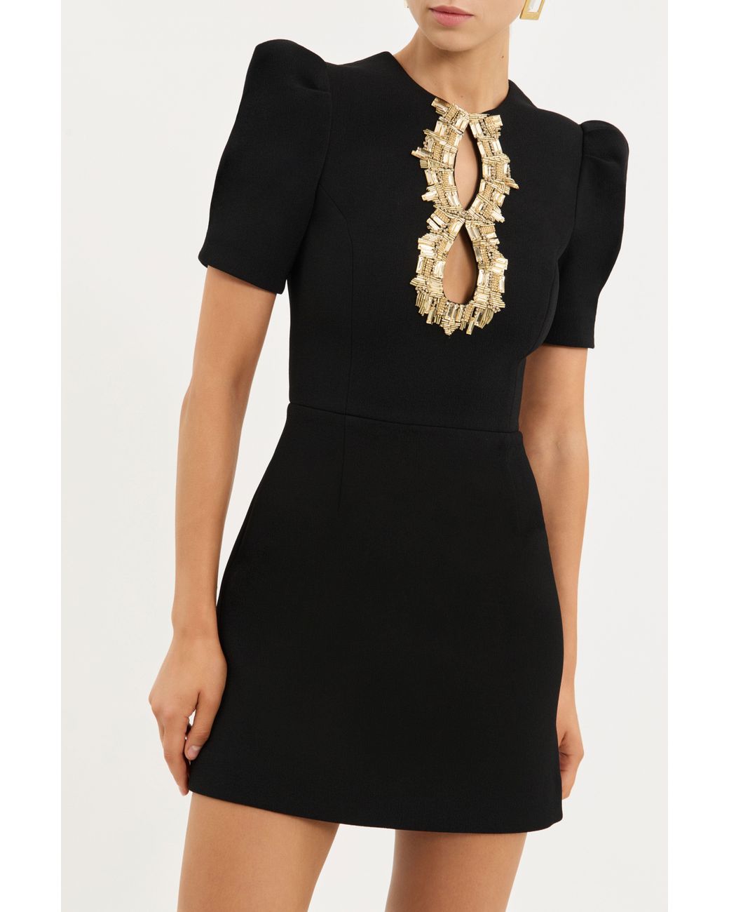Rebecca Vallance Black Alexandrite Mini Dress