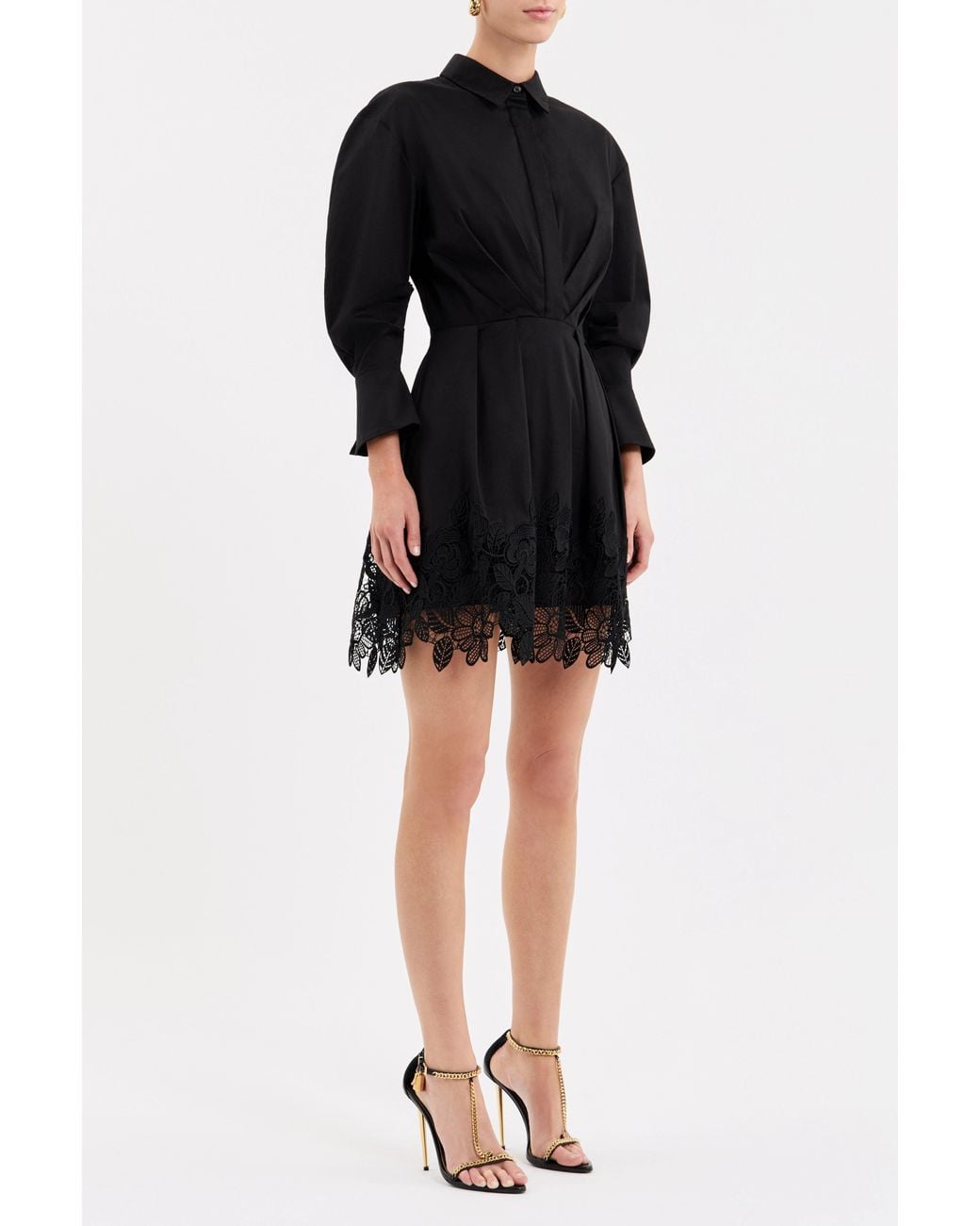 Rebecca Vallance Black Claribelle Long Sleeve Mini Dress