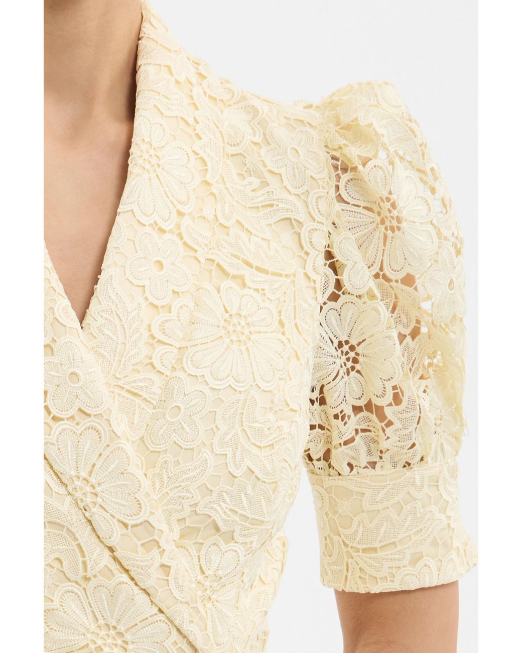 Rebecca Vallance Yellow Citrine Midi Dress