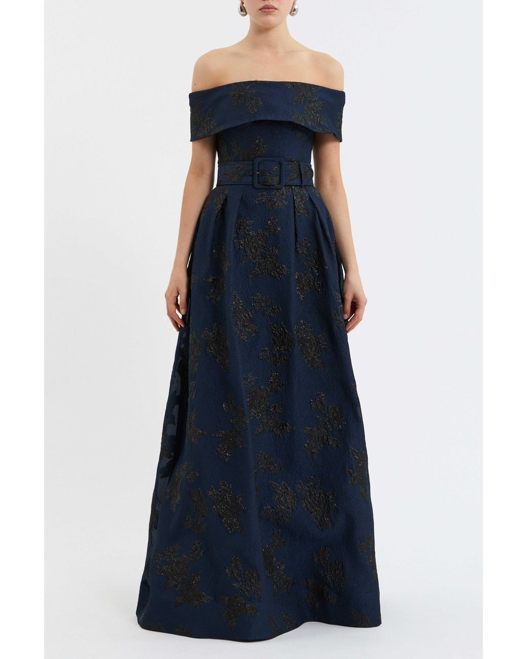 Rebecca Vallance Blue Afina Maxi Dress
