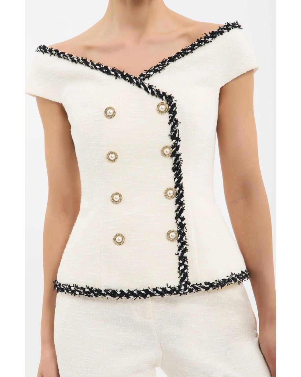 Rebecca Vallance Natural Jacquie Top