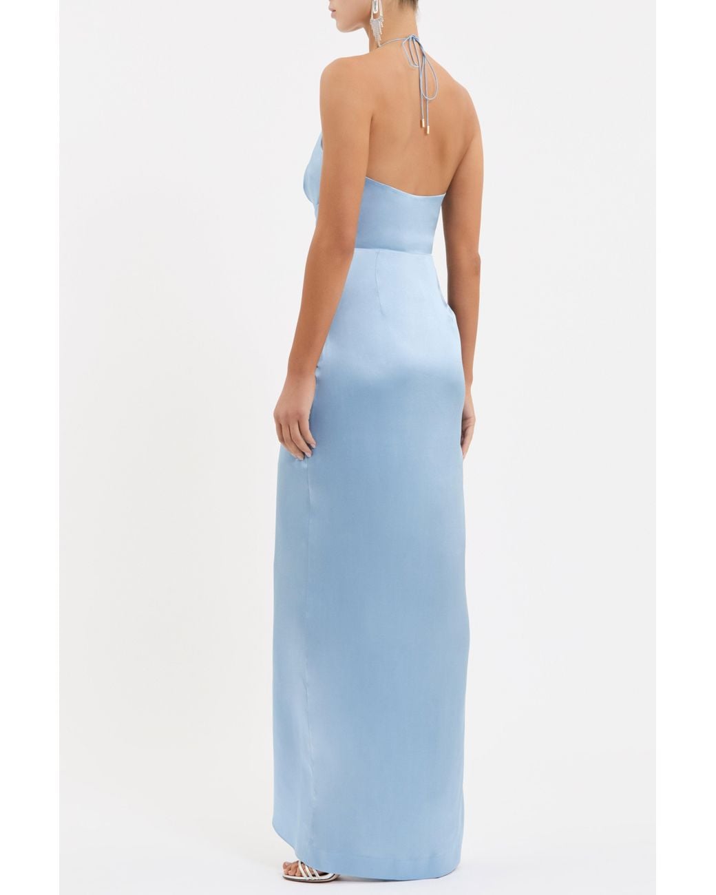 Rebecca Vallance Blue Billy V Neck Maxi Dress
