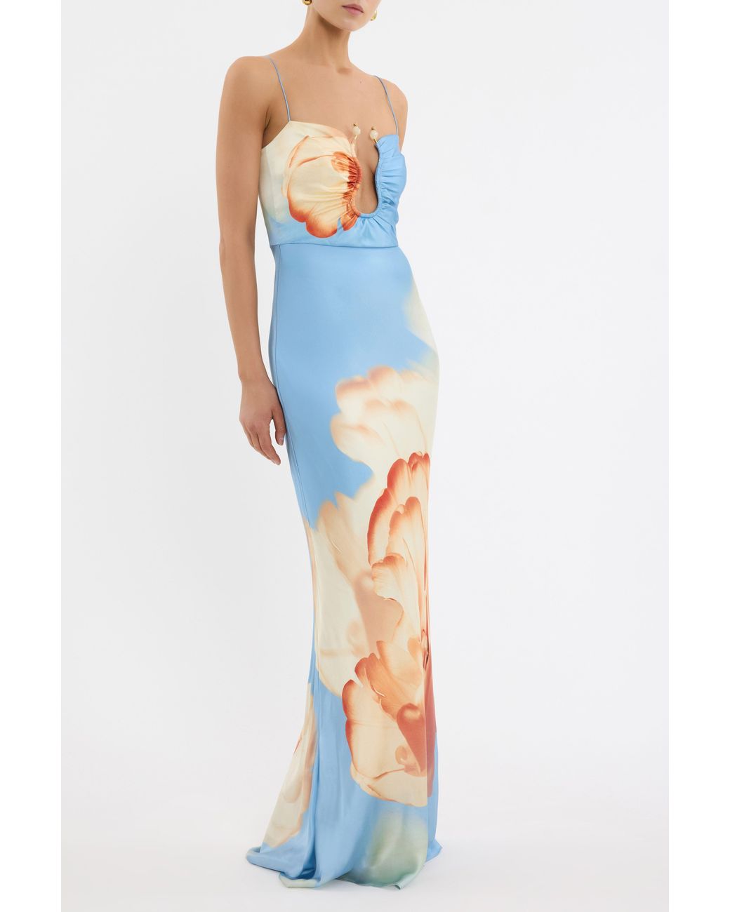 Rebecca Vallance White Perez Maxi Dress