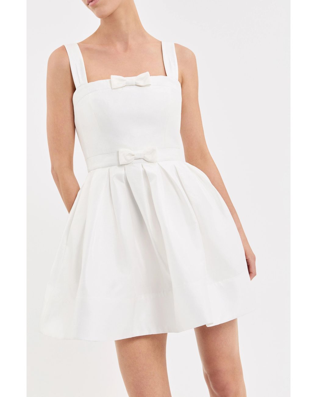 Rebecca Vallance White Louis Mini Dress