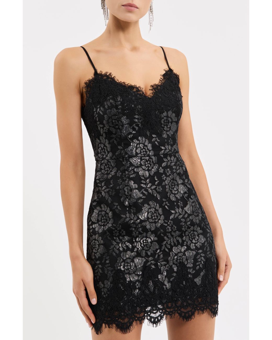 Rebecca Vallance Black Francaise Mini Dress