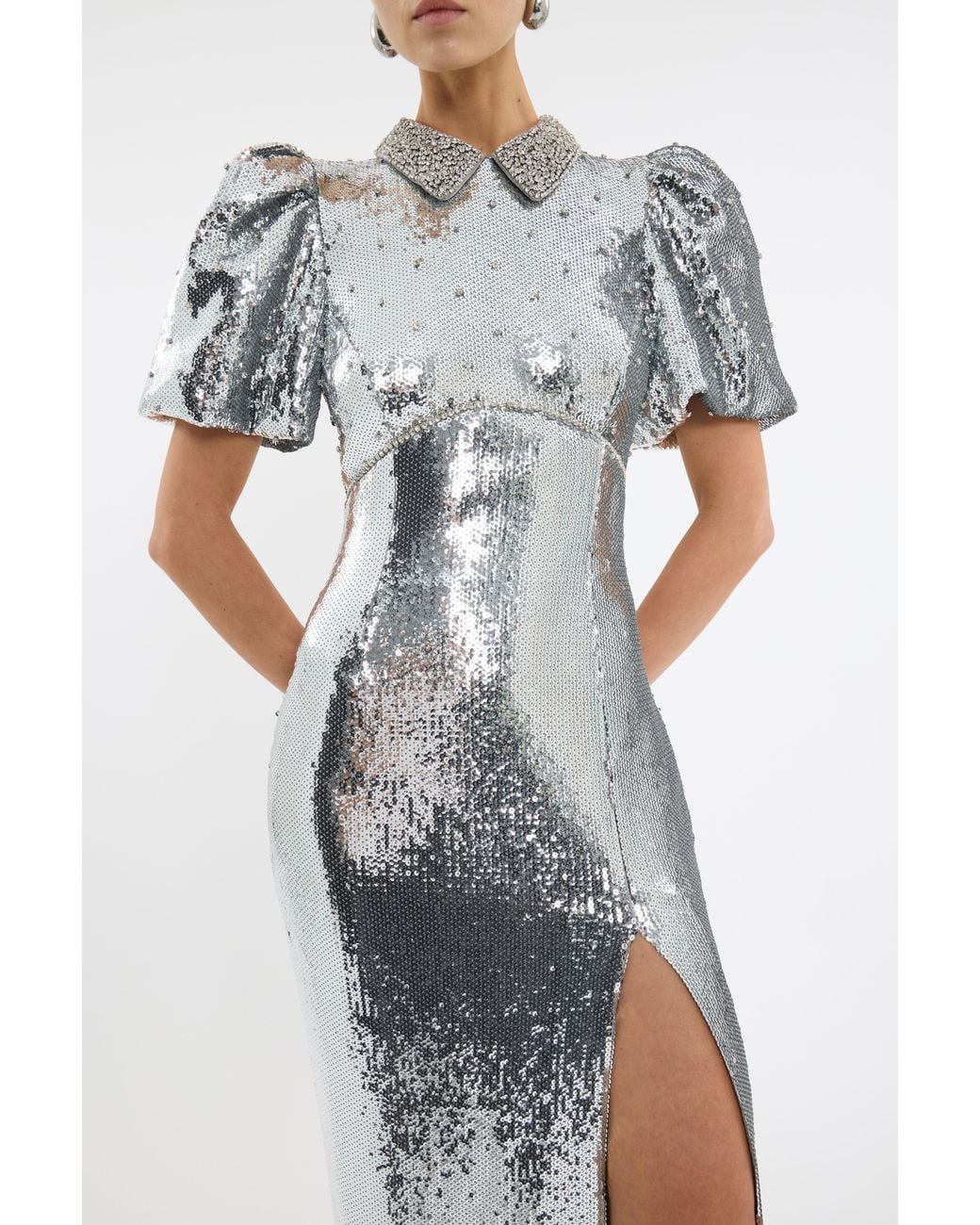 Rebecca Vallance White Olympia Short Sleeve Gown