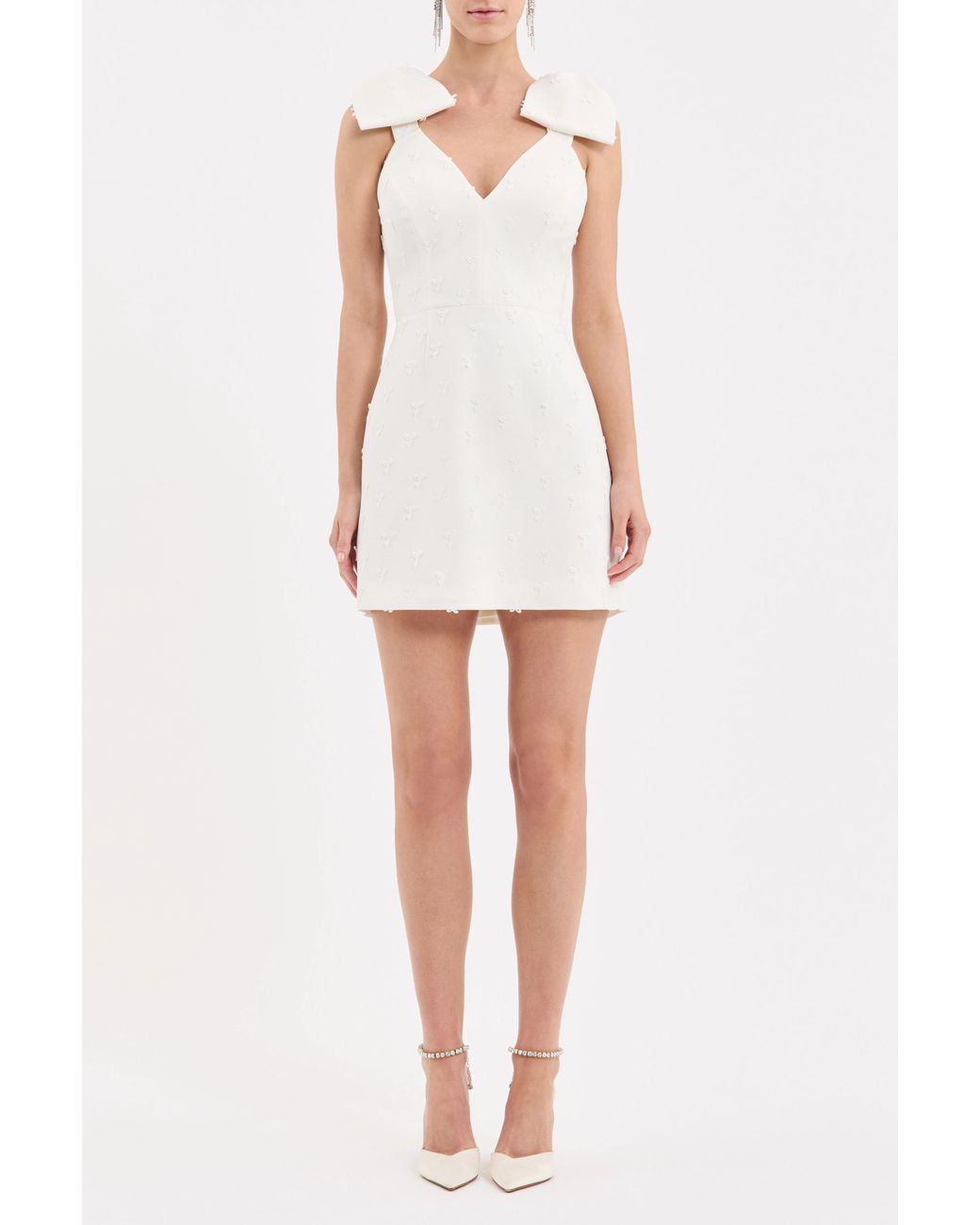 Rebecca Vallance White Mariee Mini Dress