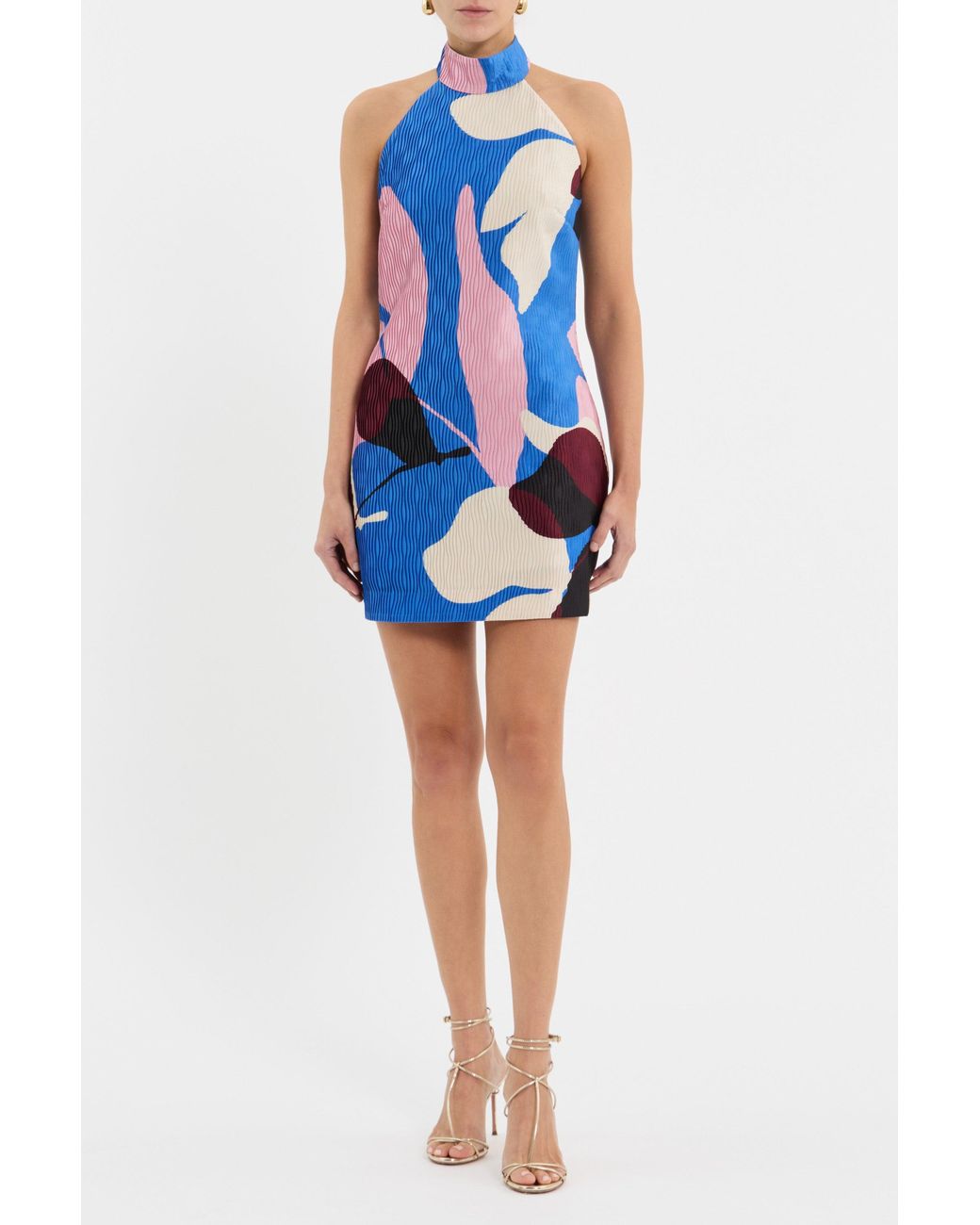 Rebecca Vallance Blue Mika Mini Dress