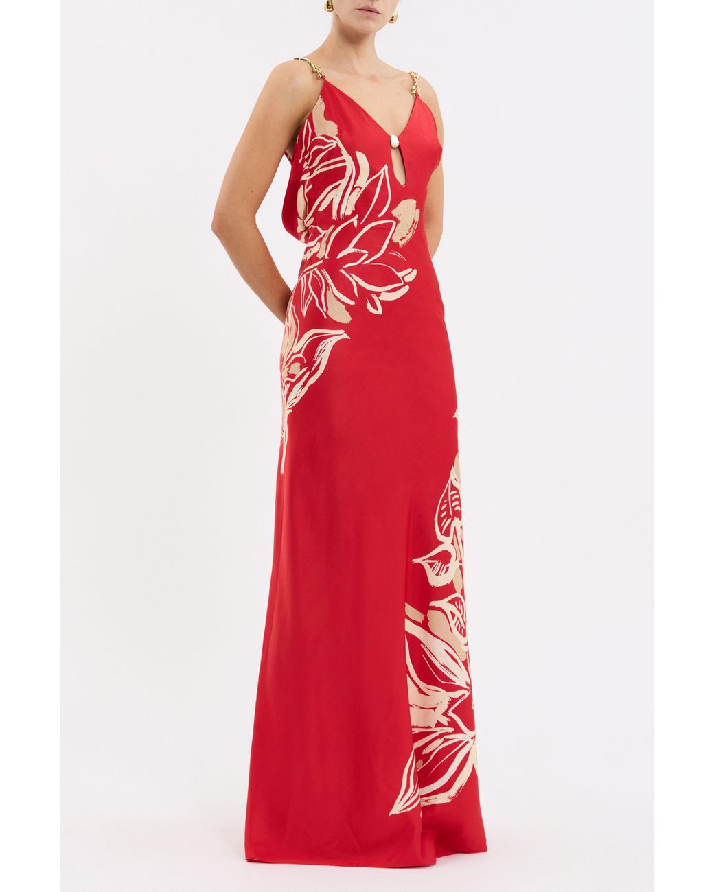 Rebecca Vallance Red Tallara Maxi Dress