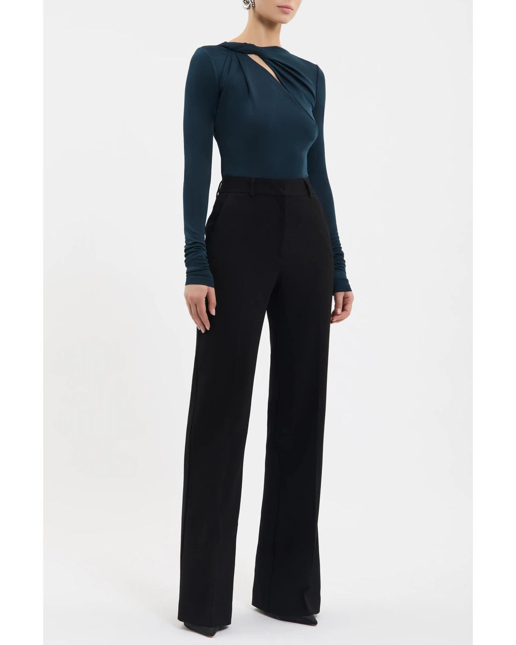 Rebecca Vallance Blue Jazzlyn Long Sleeve Top
