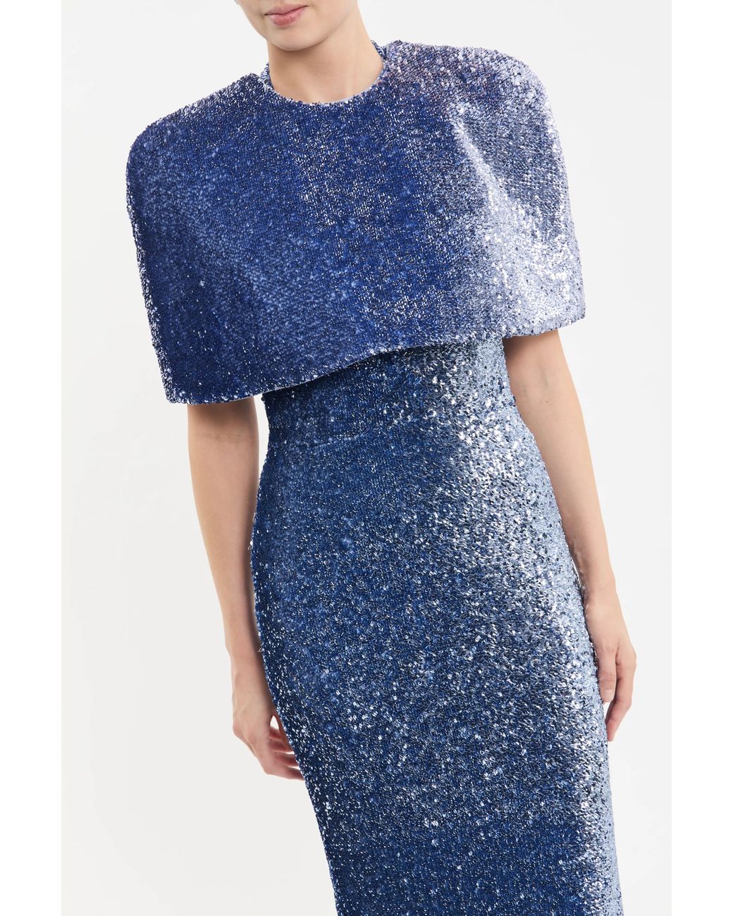 Rebecca Vallance Blue Cambridge Column Gown