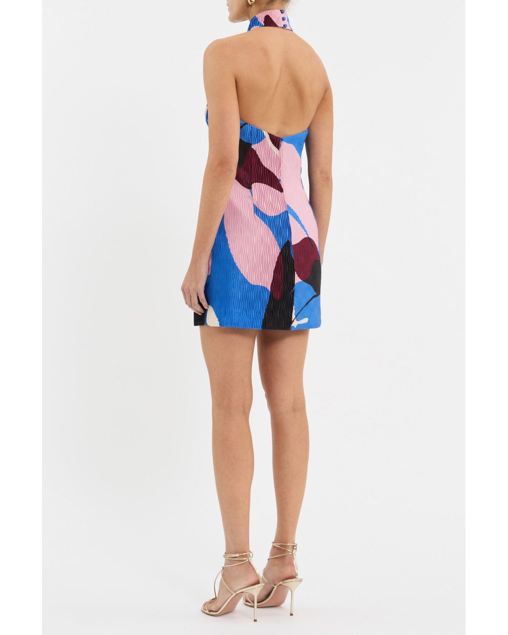 Rebecca Vallance Blue Mika Mini Dress