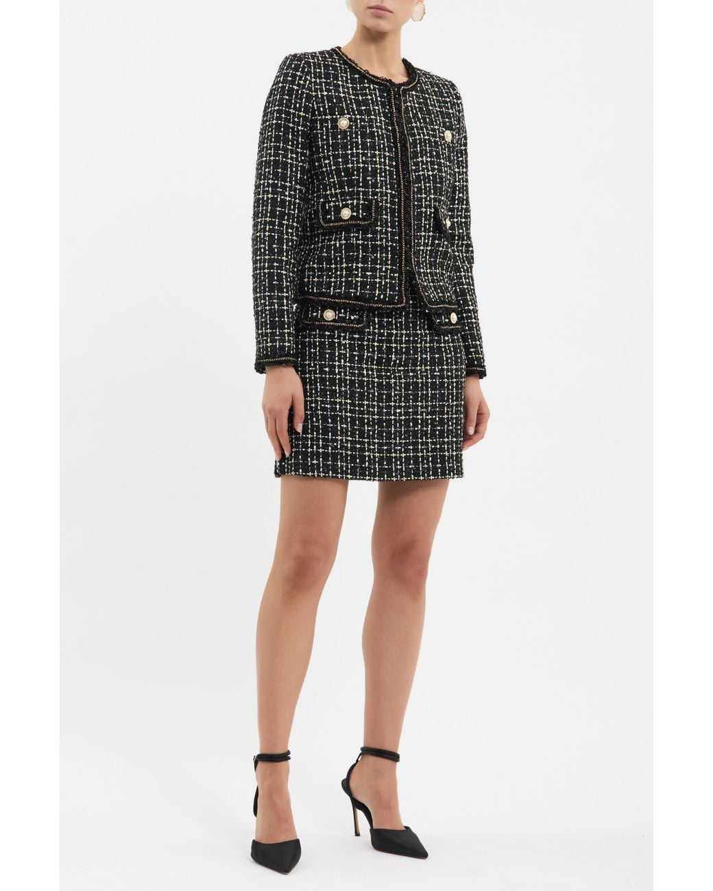 Rebecca Vallance Black Meringue Jacket