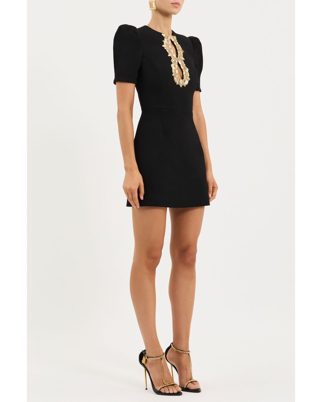 Rebecca Vallance Black Alexandrite Mini Dress