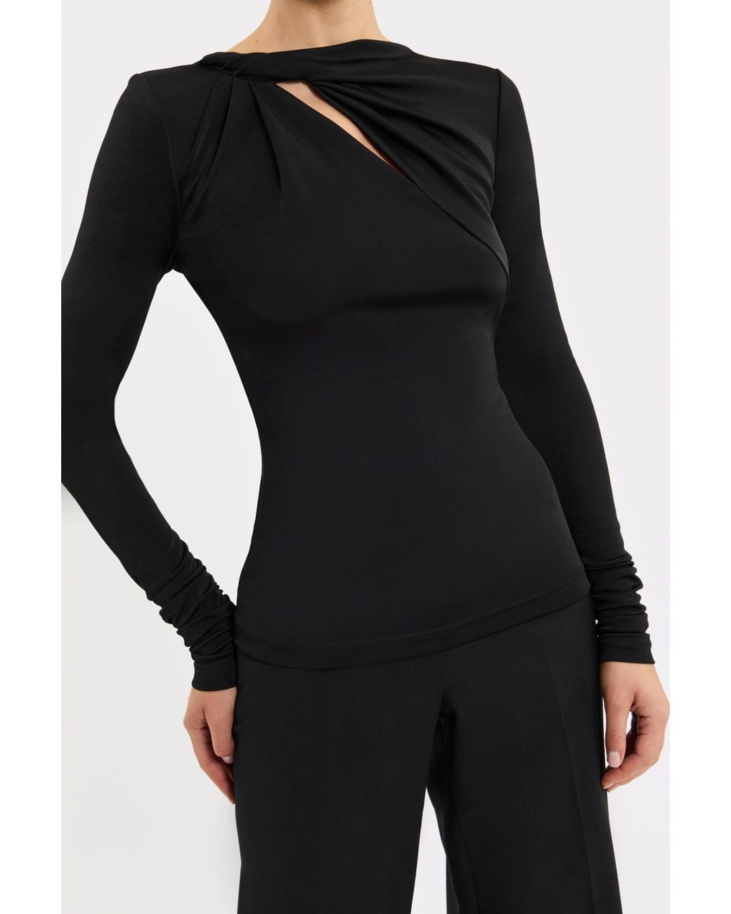 Rebecca Vallance Black Jazzlyn Long Sleeve Top