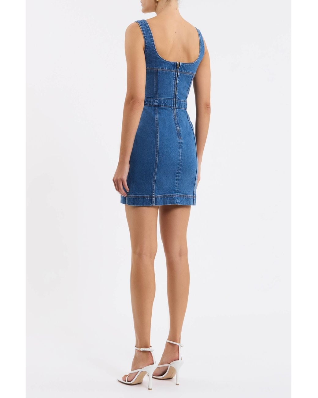 Rebecca Vallance Blue Aviator Mini Dress