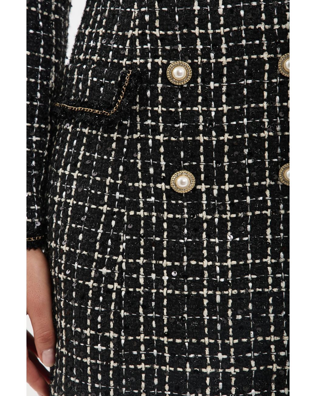 Rebecca Vallance Black Meringue Blazer Mini Dress