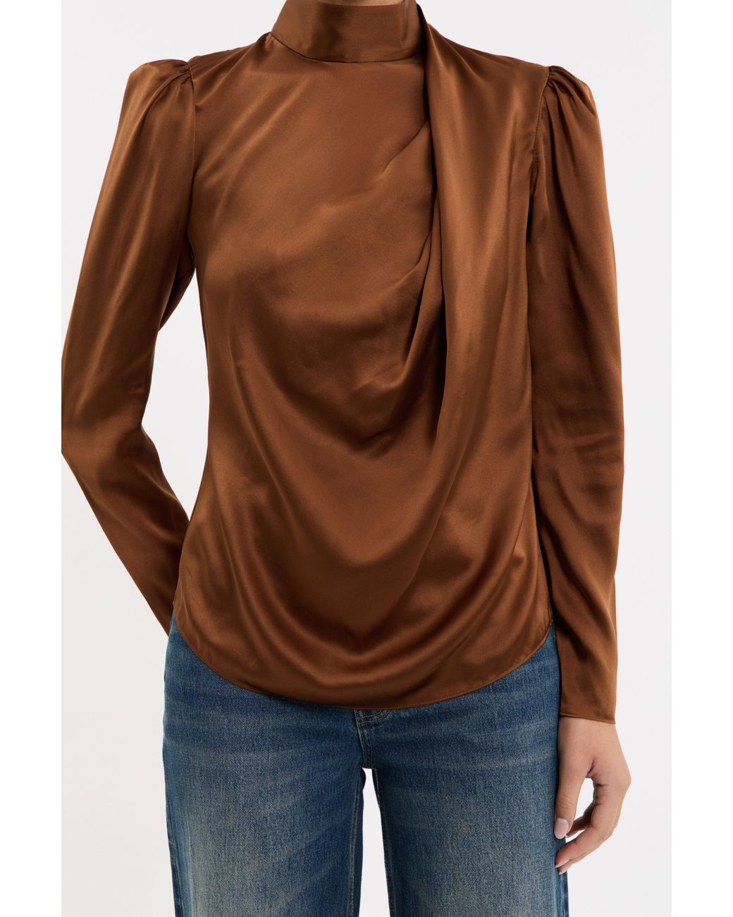 Rebecca Vallance Brown Phoenix Rose Long Sleeve Top