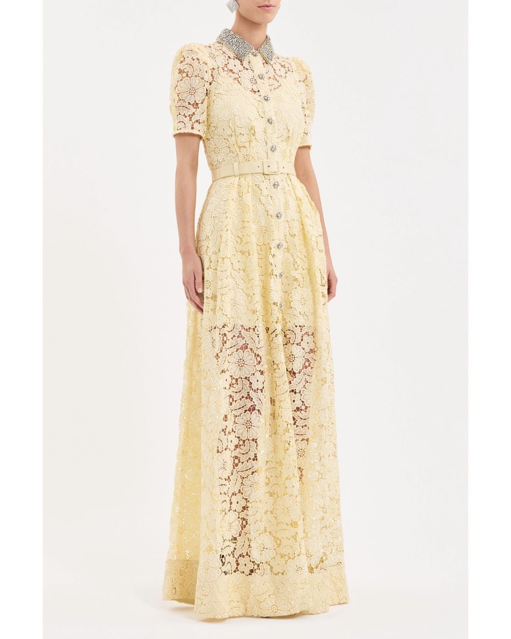 Rebecca Vallance White Citrine Maxi Dress