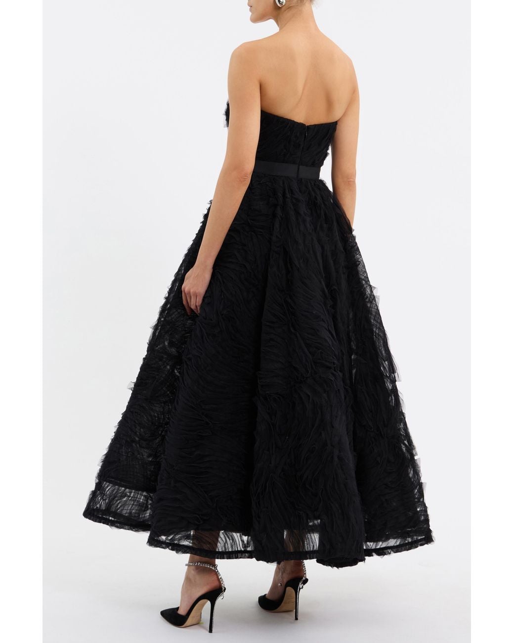 Rebecca Vallance Black Willow Midi Dress