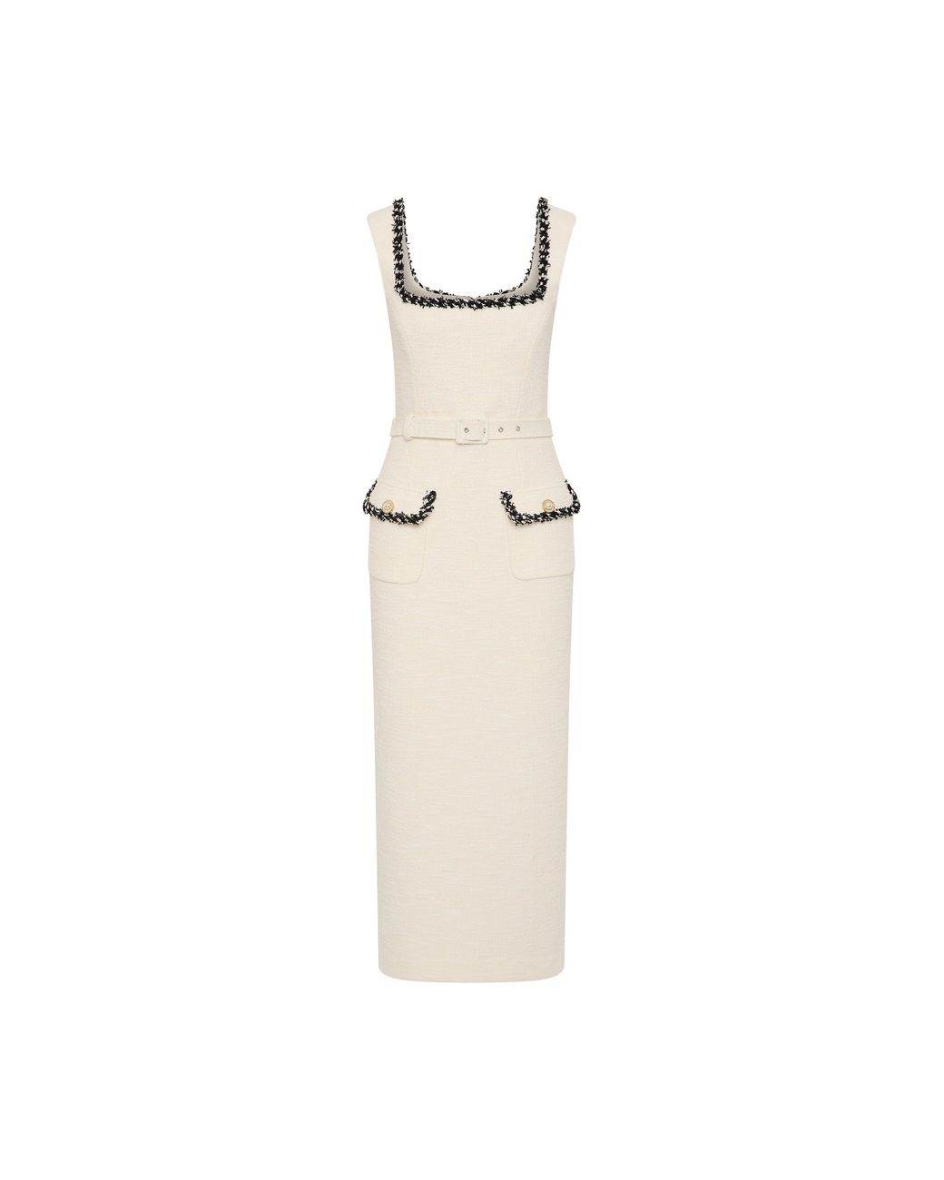 Rebecca Vallance White Jacquie Midi Dress