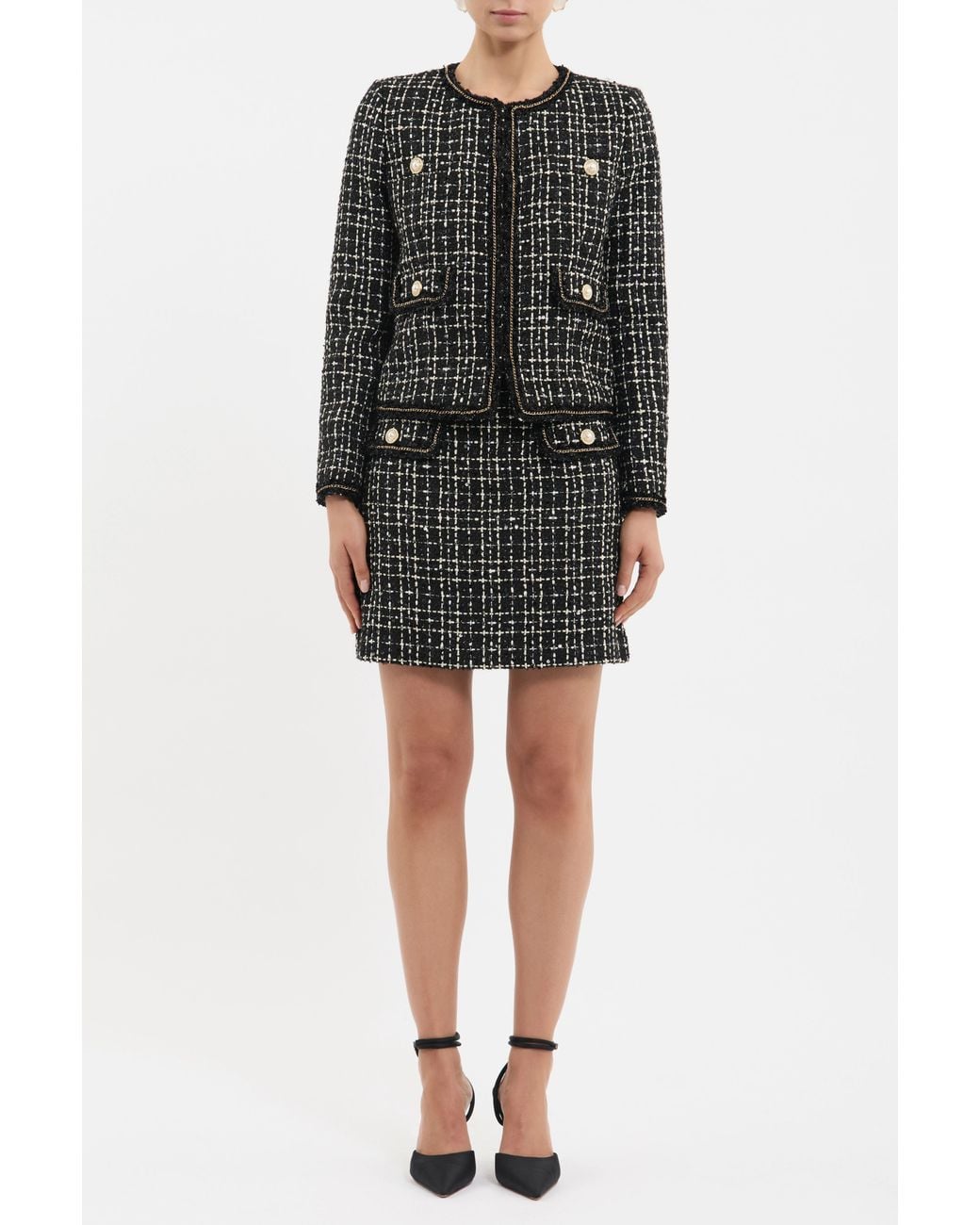 Rebecca Vallance Black Meringue Jacket