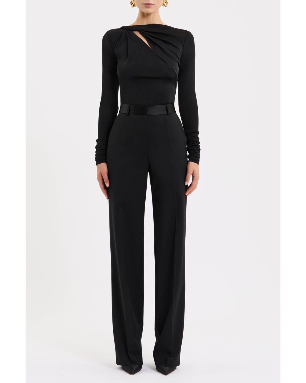 Rebecca Vallance Black Jazzlyn Long Sleeve Top