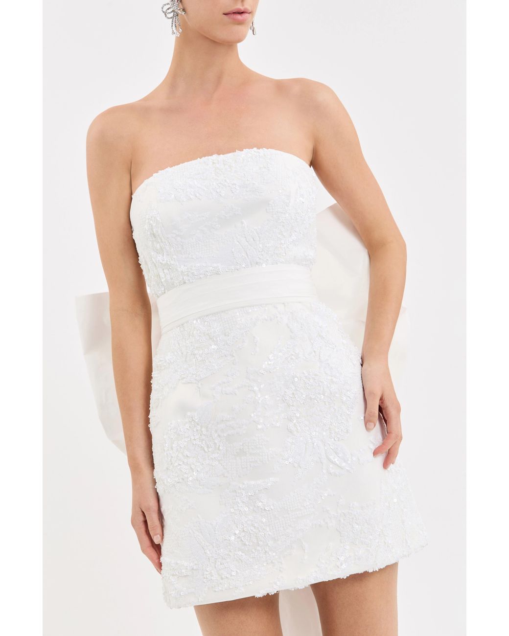 Rebecca Vallance White Medici Mini Dress