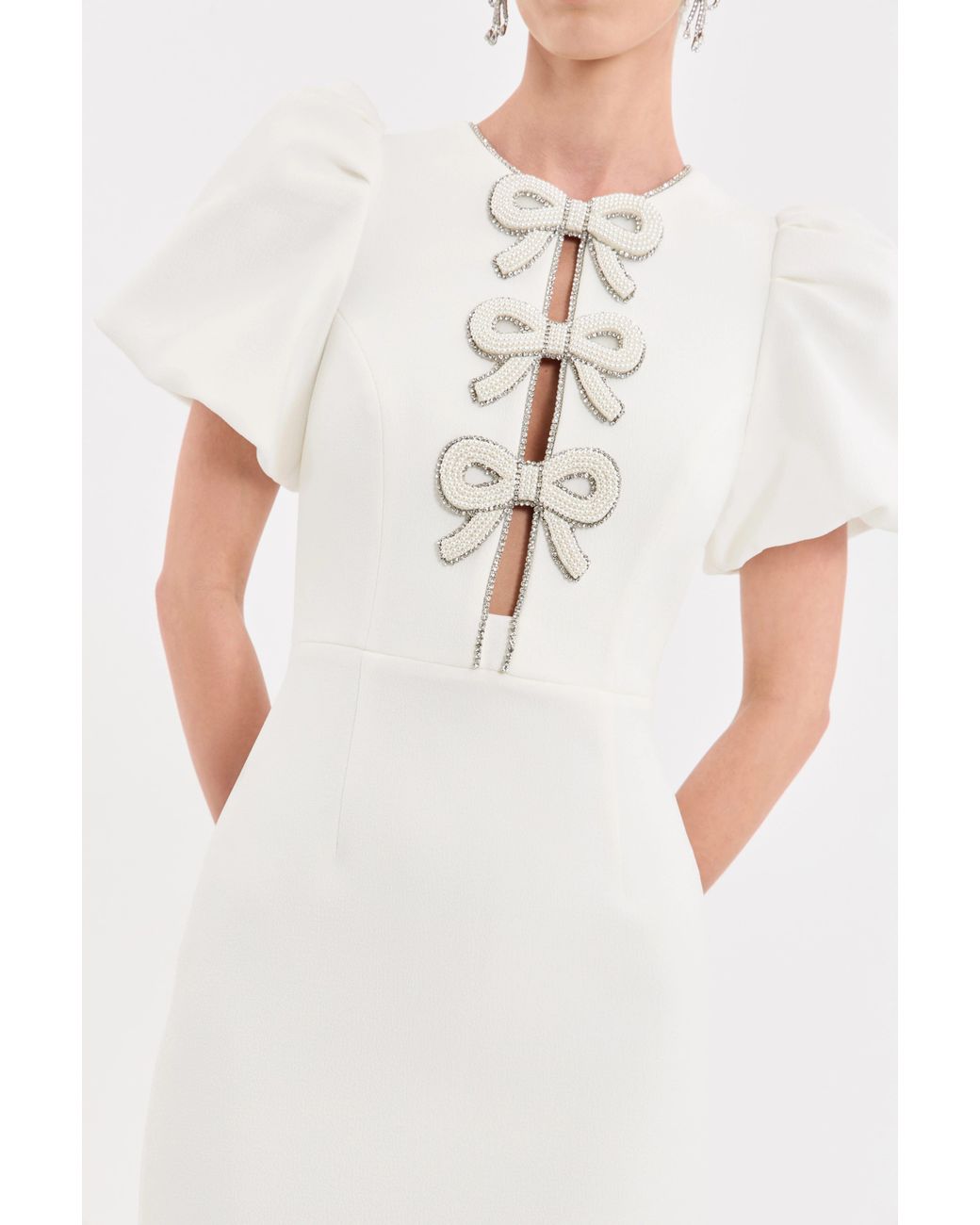 Rebecca Vallance White Dreamer Midi Dress
