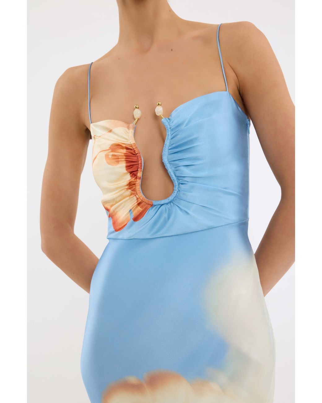 Rebecca Vallance White Perez Maxi Dress