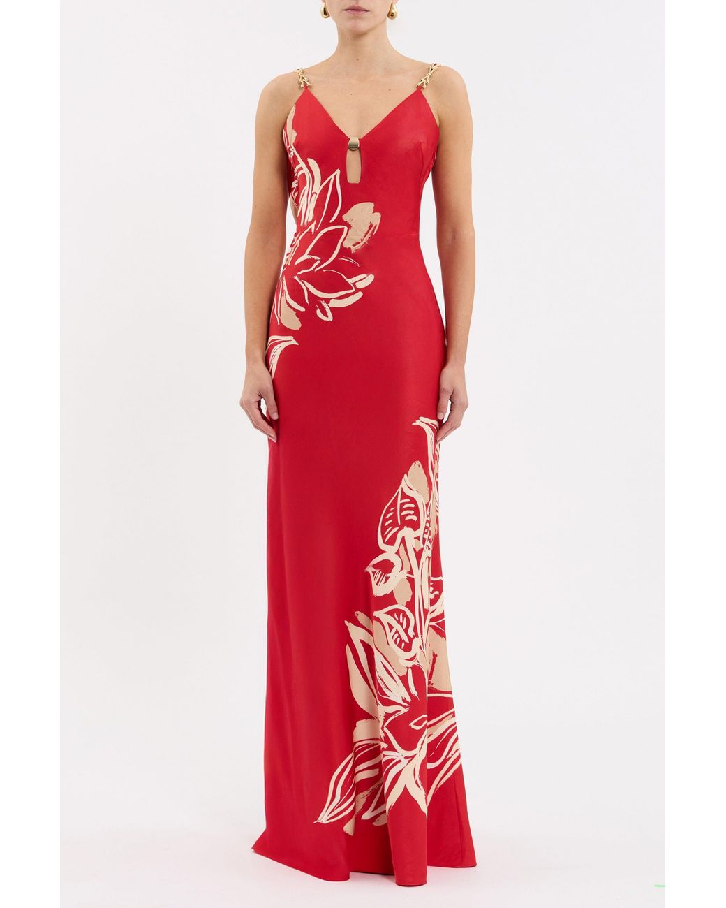 Rebecca Vallance Red Tallara Maxi Dress
