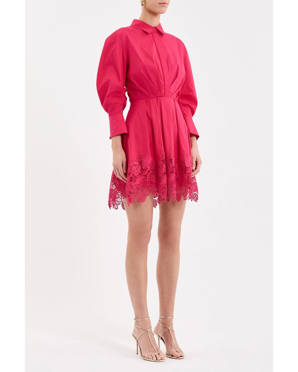 Rebecca Vallance Pink Claribelle Long Sleeve Mini Dress